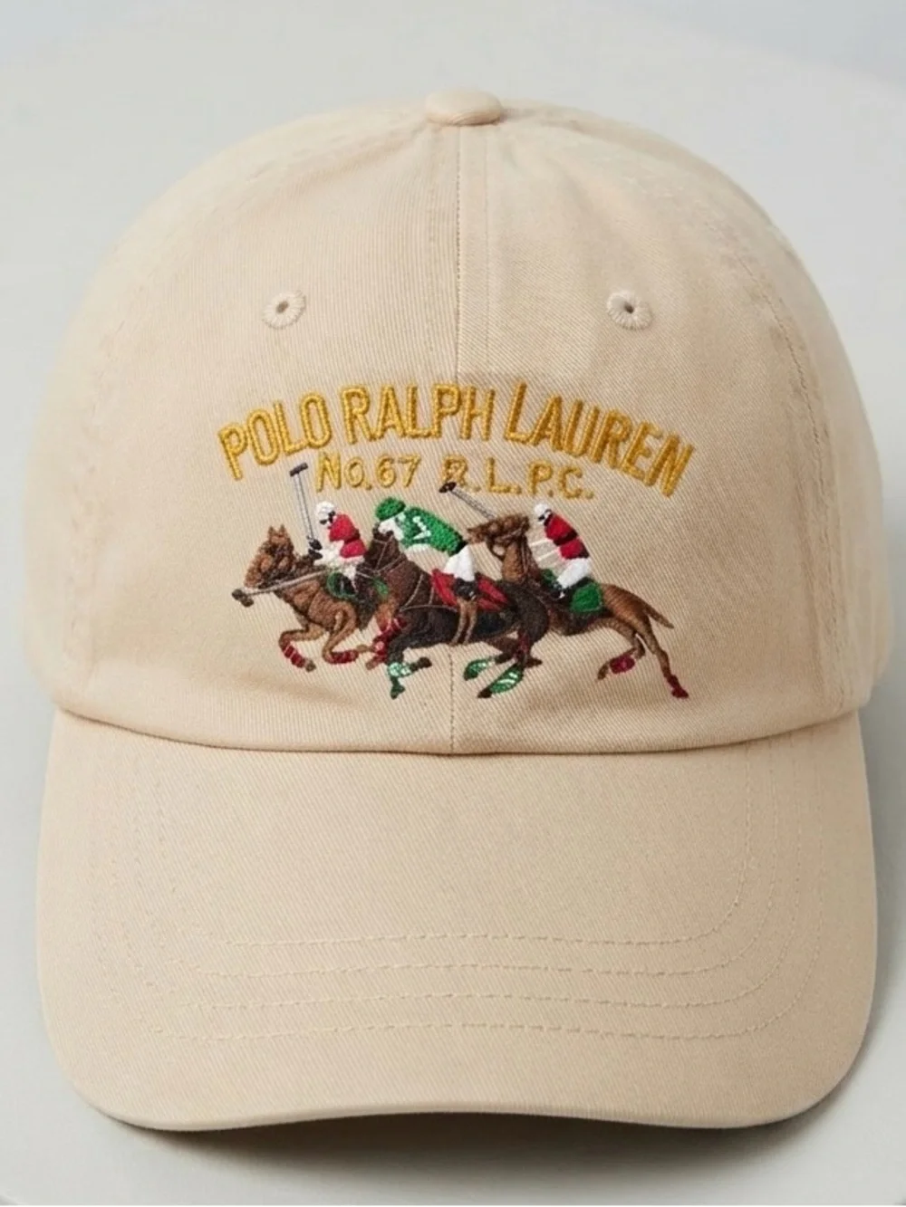 Polo by Ralph Lauren Beige Kids Polo Players Embroidered Cap